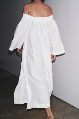 100% LINEN DRESS ZW COLLECTION - Zara фото 3