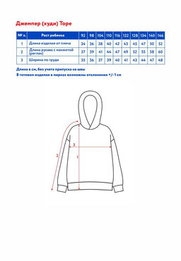 Джемпер (худи) с капюшоном детск. Торе - Oldos фото 9