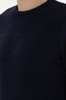 Erkek Slim Fit Bisiklet Yaka Lacivert Kazak - U.s. polo assn фото 7