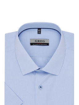 Сорочка мужская короткий рукав GREG 124/209/7404/Z/1p  фото 3