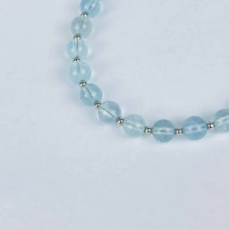 Браслет регулируемый из Аквамарина - Радуга самоцветов фото 3