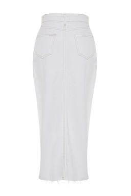 TRENDYOLMILLA Siyah More Sustainable Y?rtmacl? Maxi Denim Etek TWOSS23ET00290 фото 7