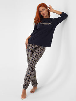 Пижама женская кулирка с брюками "ФИБИ" ЦЕПИ