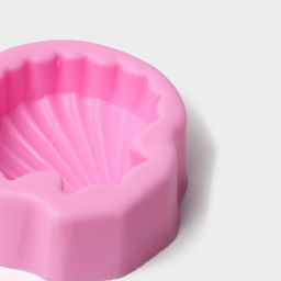 Молд для заливки Доляна Ракушка, силикон, d=6 см, розовый  фото 4