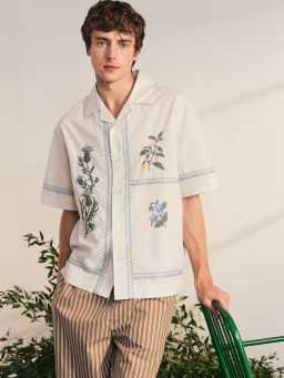 Рубашка прямого кроя с вышивкой ZR2605043017-1 / Zarina