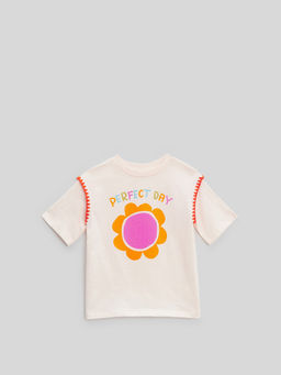 ACOOLA / Футболка детская для девочек Ida молочный  фото 3