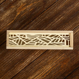 Цена за 6 шт. Шкатулка для росписи дерево «Геометрия», для творчества, декора, 4×19.3×5.5 см