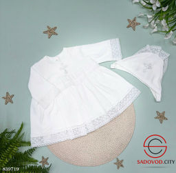 Крестильное платье с чепчиком