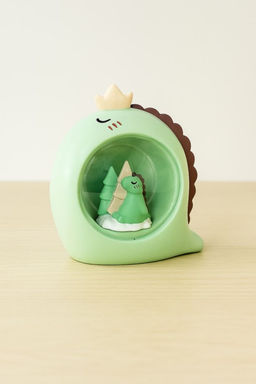 Ночник "Sleeping dino ball", green (11 см), пластик