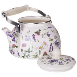 ЧАЙНИК AGNESS ЭМАЛИРОВАННЫЙ СЕРИЯ FLOWER STORY, 2,6 Л  фото 4