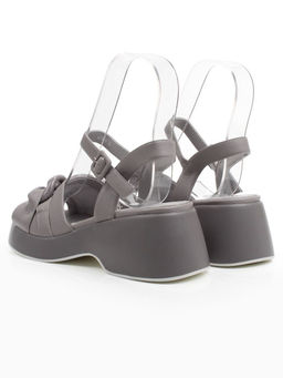 08-XL693-9 GRAY Босоножки женские (натуральная кожа)