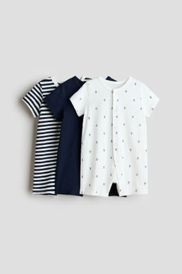 Pack de 3 pijamas enteros cortos