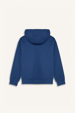 Kap__onlu Kanguru Cepli Bask_l_ Sweatshirt Erkek _ocuk - Defacto фото 9