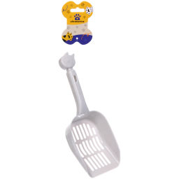 Цена за 5 шт. Совок для кошачьего туалета "ДОНКОТТИКО", цвет серый, средняя сетка, 24*9см (лейбл)