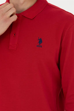 U. S. Polo Assn / Мужской красный базовый свитшот - U.s. polo assn фото 7