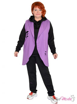 Жакет-дубленка Модель №1384 размеры 44-84 - Plusmoda фото 29