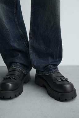 CHUNKY LOAFERS WITH FRINGE - Zara фото 17