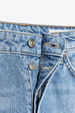 TRF STRAIGHT-LEG MID-RISE JEANS - Zara фото 8