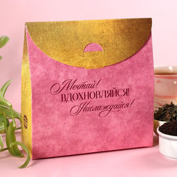 Набор чая Самой милой:чай чёрный 50 г., чай зелёный 50 г. - Фабрика счастья фото 4