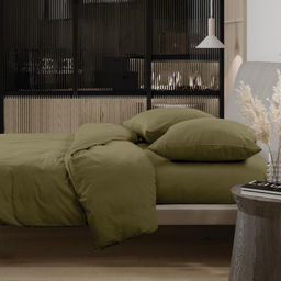 КПБ семейный перкаль Актив "Wenge" (50х70) рис. 86034-12 Forest chill