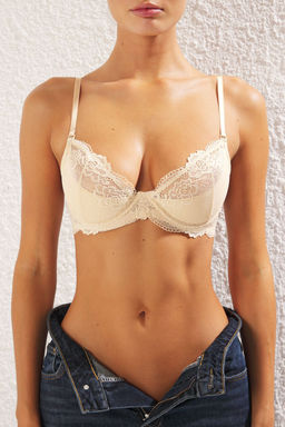 TRENDYOLMILLA Siyah Dantelli Ip Ask?l? Demi Dolgusuz Kapl? Orme Sutyen THMSS24SU00030 фото 35