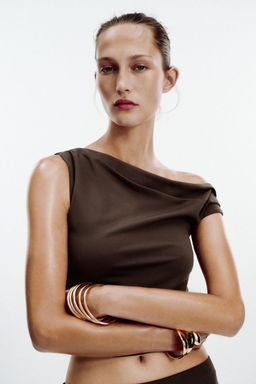 ASYMMETRIC TEXTURED TOP - Zara фото 2