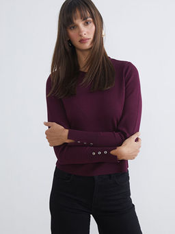 Bisiklet Yaka Kad?n Triko Kazak