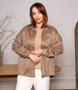 Рубашка #КТ1320, капучино