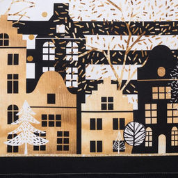 Скатерть Этель: Золотой город 180 147 см с ГМВО, 100 % хлопок, саржа, 190 г/м  фото 4