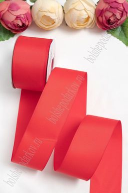 Лента репсовая 5 см*20 ярд "1 сорт" (SF-1350) красный №26