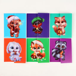 Развивающий набор с играми «Новый год! Посылка от Деда Мороза»