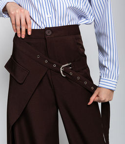 Брюки #КТ0224, шоколадный - Dommod фото 5