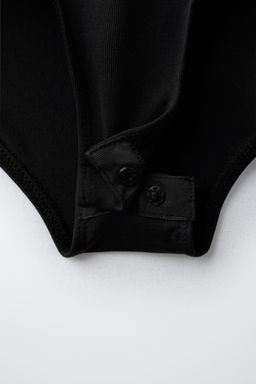 BODY POLIAMIDA MANGA CORTA / Negro - Zara фото 4