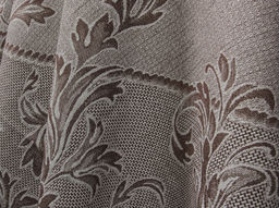 07с24- ЯК Скатерть 170*320 "Овальная" цв. коричневый