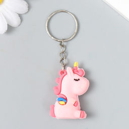 Брелок резина "Спящий единорог с крыльями" МИКС 5,6х3,4х2,1 см