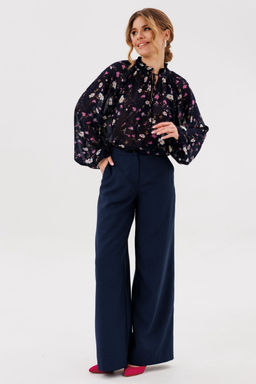 Блуза AmberA 1128-2 синий  фото 2