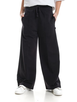 Брюки для девочки со строчкой черные школьные штаны с карманами 22-1564 черный - Mini maxi фото 2