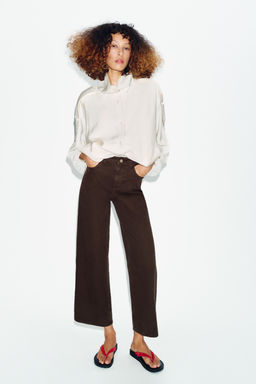 JEANS Z1975 CULOTTE TIRO ALTO COMFORT / Marr?n