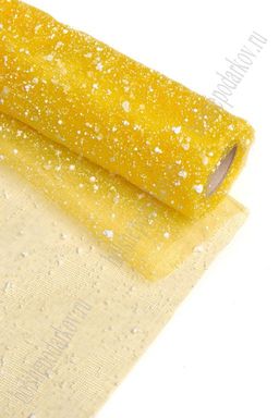 Сетка-снег 50 см*4,5 ярд (SF-2104) желтый №7