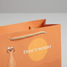 Пакет подарочный Don not worry, 14,5 19,5 8,5 см - Дарите счастье фото 12