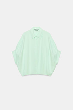 CAMISA GLOBO / Menta - Zara фото 6