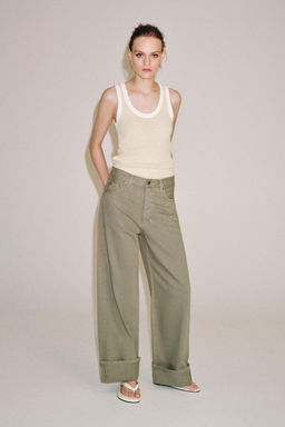 JEANS ZW COLLECTION BAGGY TIRO MEDIO / Khaki