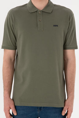Футболка-поло U.S. Polo Assn Regular Fit темно-хаки из хлопка