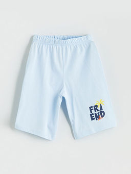 Bisiklet Yaka Bask?l? Erkek ?ocuk Pijama Alt 2li