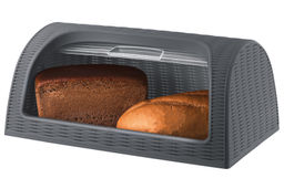 Хлебница 43*27*19 см "Элеганс" графитовая (модель 436)