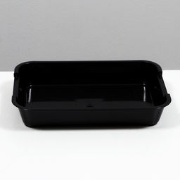 Туалет средний без сетки 36×26×6.5 см, чёрный