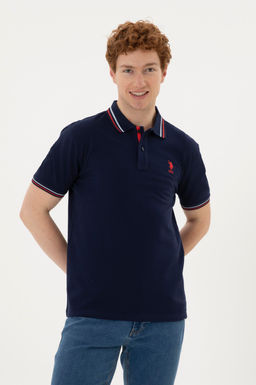 Футболка мужская U.S. Polo Assn темно-синяя хлопок  фото 8