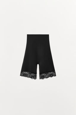 SHORTS MEZCLA POLIAMIDA ENCAJE / Negro