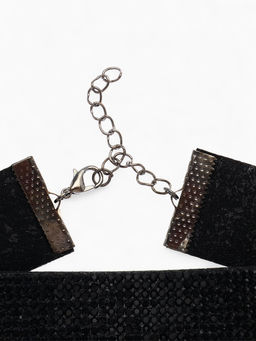 Чокер Грация искр средний, цвет чёрный, L=31 см