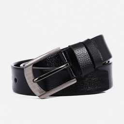 Ремень мужской, ширина 3,8 см, винт, пряжка металл, цвет чёрный